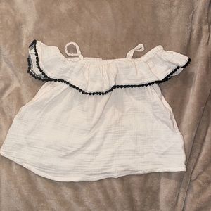 Off the shoulder ruffle top